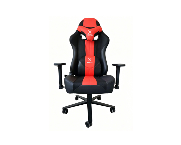 Gaming Chair: Vertex HellRunner Gaming Chair Black/Red PU